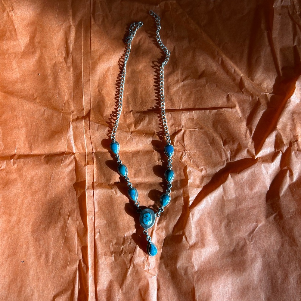 simple turquoise for evening or every day